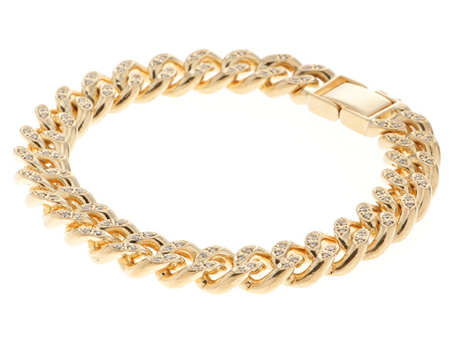 JEWELRY ジュエリー 2面キヘイデザイン ブレスレット K18イエローゴールド/ダイヤモンド1.14ct ゴールド 造幣局マーク刻印 メンズ【中古】472｜質屋　大黒屋