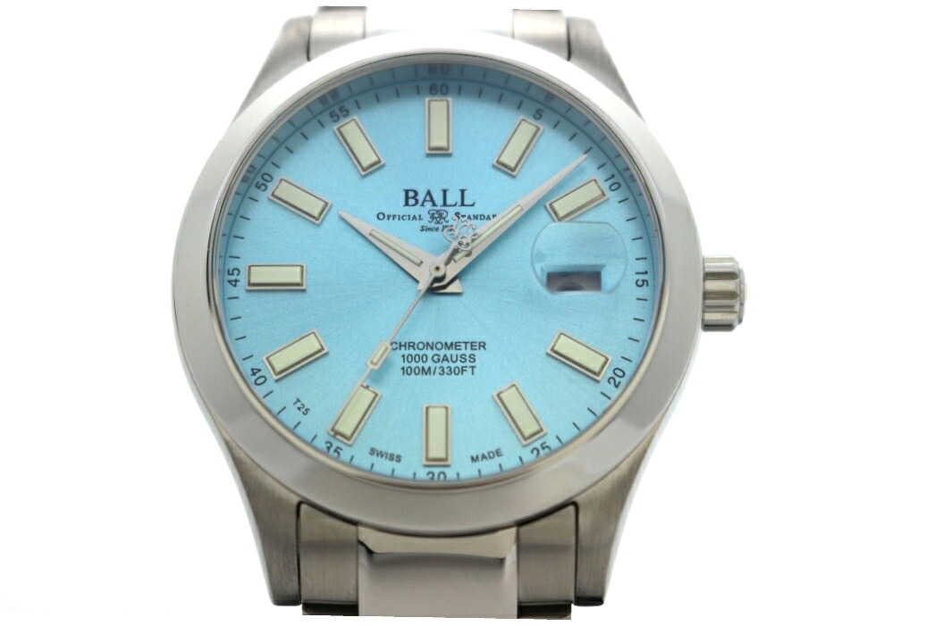 BALL WATCH ボール ウォッチ エンジニアマーベライト クロノメーター NM9026C-S6CJ-IBE アイスブルー文字盤 ステンレススチール 自動巻き 【200】2146000416644 【中古】|質屋 大黒屋