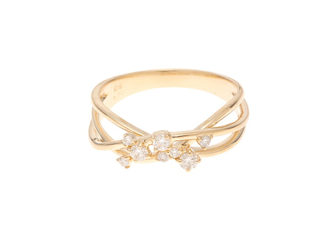 JEWELRY ジュエリー リング・指輪 K18イエローゴールド ダイヤモンド0.20ct 約3.5g 12号 【432】【中古】2147200556925｜質屋　大黒屋