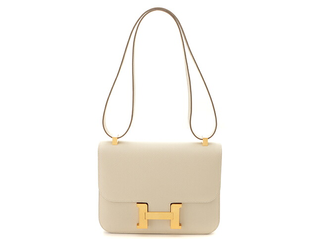 HERMES エルメス ショルダーバッグ コンスタンス24 ミロワール クレ/ゴールド金具 ヴォーエプソン W刻印(2024年頃製造)【中古】【432】|質屋 大黒屋