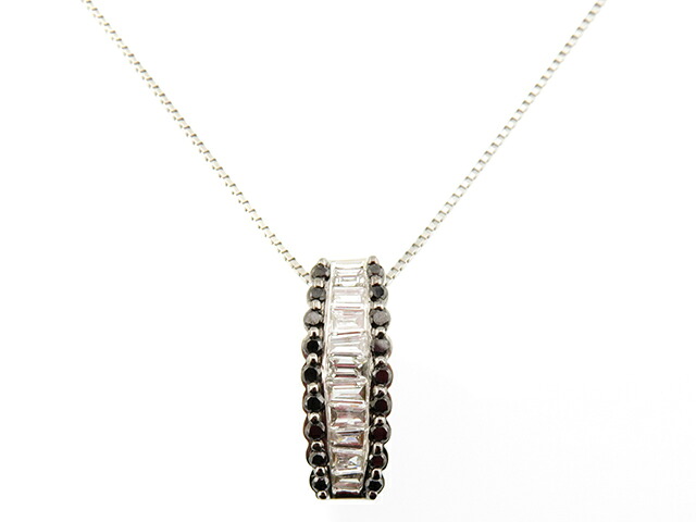 JEWELRY ジュエリー ネックレス トップK18ホワイトゴールド/ダイヤモンド0.50ct チェーンPT850プラチナ 約3.9g 【432】【中古】2147300420362|質屋 大黒屋