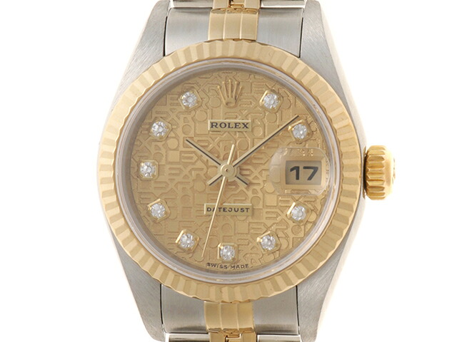 ROLEX ロレックス ウォッチ デイトジャスト 【205】 時計 79173G 腕時計 ステンレススチール/イエローゴールド ゴールド レディース【中古】|質屋 大黒屋