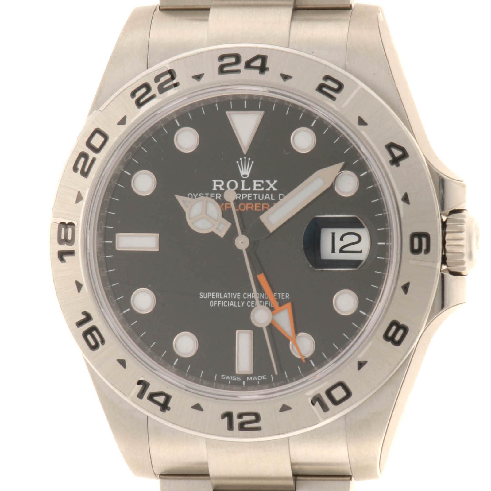 ROLEX ロレックス ウォッチ エクスプローラー2 【205】 時計 216570 腕時計 ステンレススチール ブラック 自動巻き ブラック文字盤 メンズ【中古】｜質屋　大黒屋