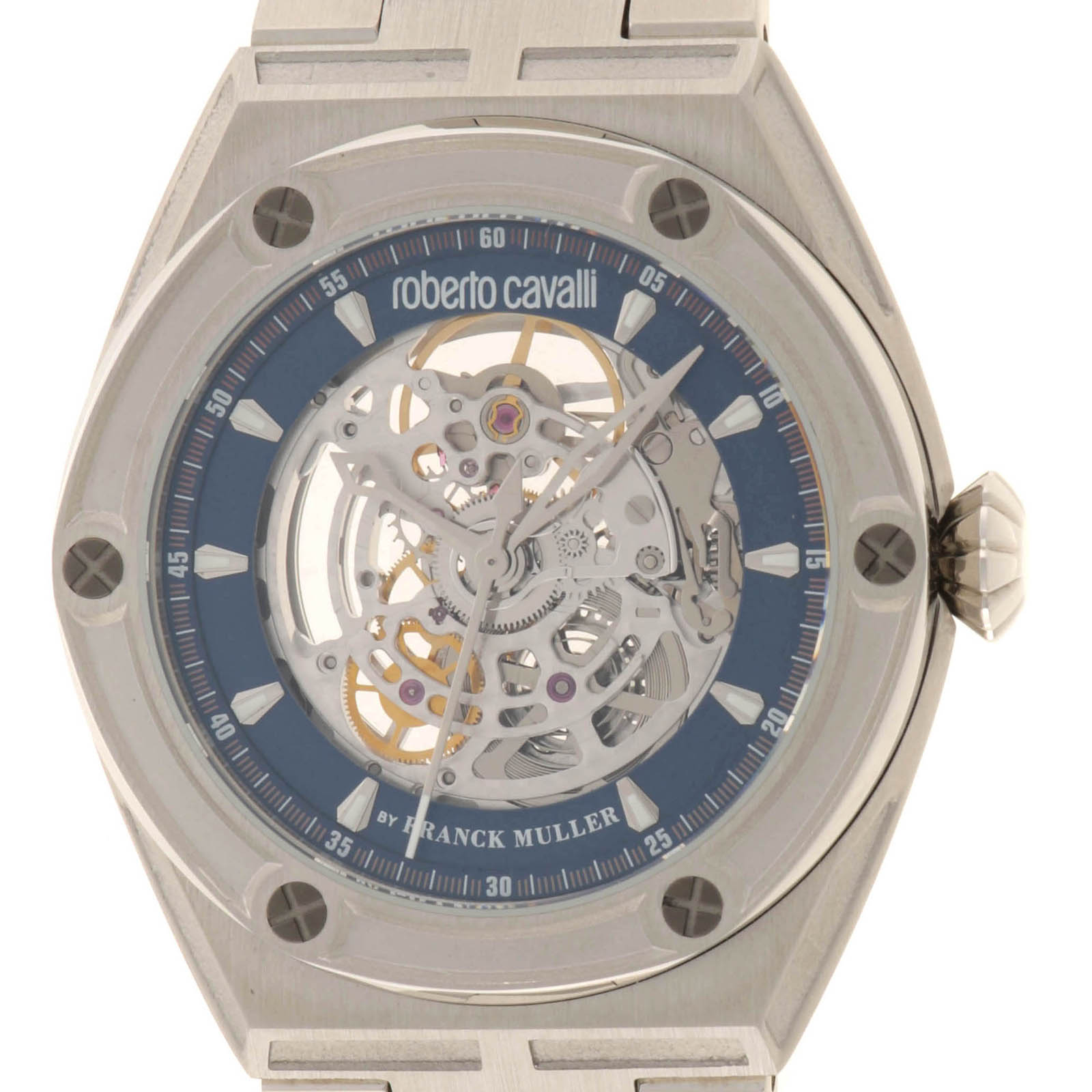 Roberto Cavalli ロベルトカバリ ハンダスペシャル・プレミアム RV1G060M0071 SS ネイビー メンズ 手巻 2148104134813【中古】【430】|質屋 大黒屋