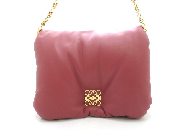 LOEWE ロエベ パファーゴヤバッグ AP40P41X01 ショルダーバッグ ラムスキン ピンク レディース【中古】【472】|質屋 大黒屋
