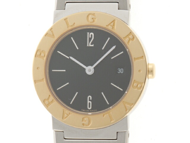 BVLGARI ブルガリ ウォッチ ブルガリ ブルガリ K18/SS 時計 BB26SGD 腕時計 K18ゴールド K18/ステンレススチール ブラック クオーツ レディース【中古】471|質屋 大黒屋
