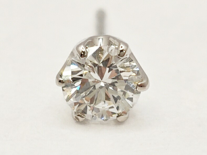 JEWELRY ジュエリー PT900/D0.268/0.5g 片耳 ピアス Pt900プラチナ ダイヤモンド シルバー レディース【中古】471|質屋 大黒屋