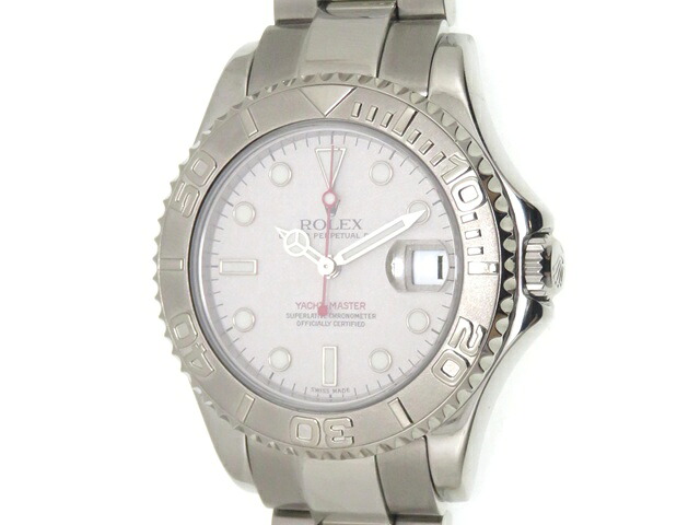 ROLEX ロレックス ヨットマスター 168622 腕時計 ステンレススチール/プラチナ シルバー文字盤 ユニセックス【中古】431｜質屋　大黒屋