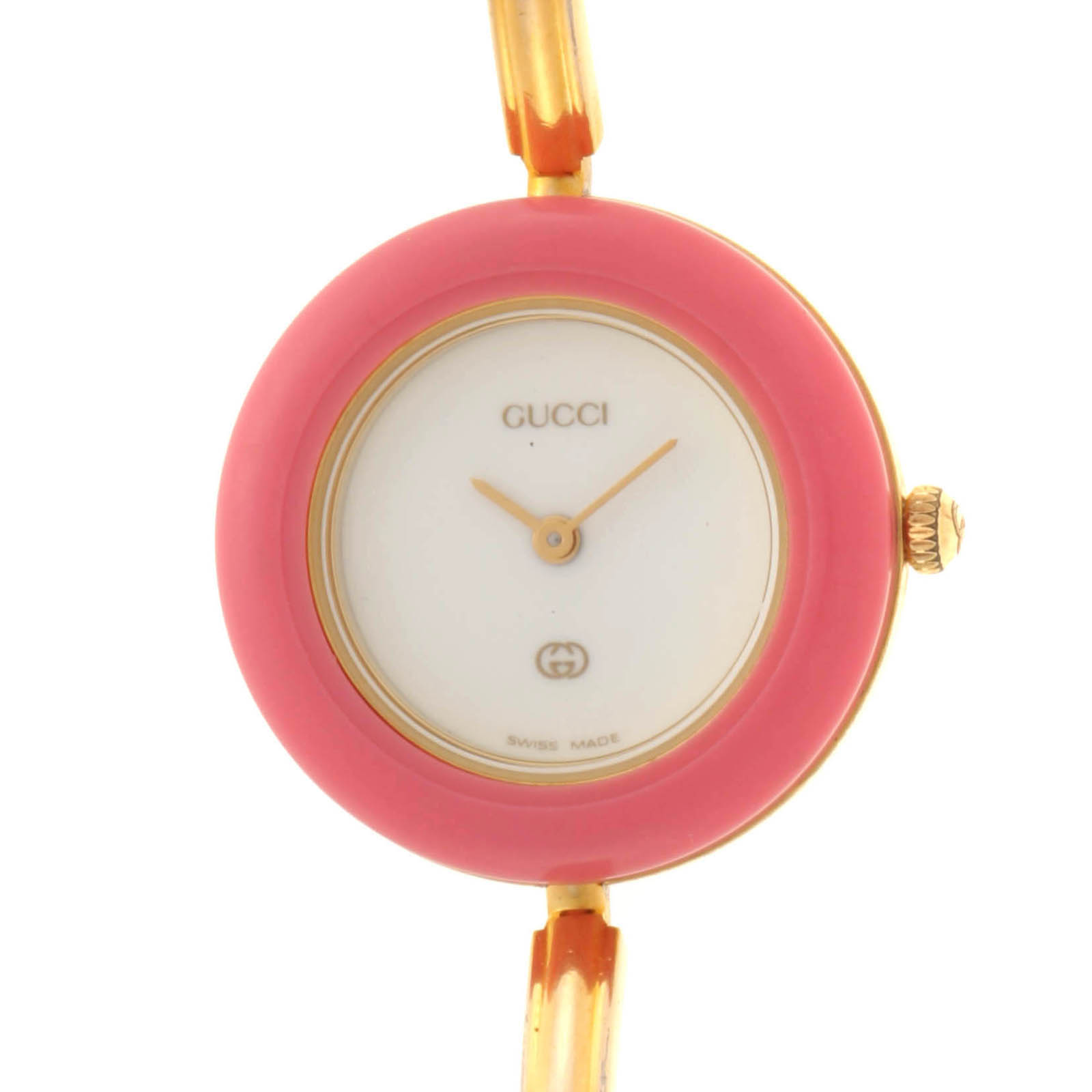 GUCCI　グッチ　チェンジベゼル　11/12　GP　ホワイト文字盤　 レディース【中古】430｜質屋　大黒屋