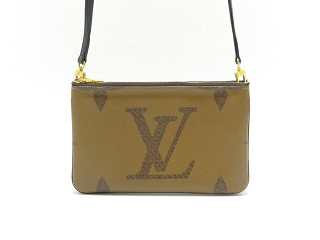LOUIS VUITTON ルイ・ヴィトン ポシェットドゥーブルジップ モノグラム・ジャイアントリバース M69203【中古】【430】2148104173812｜質屋　大黒屋