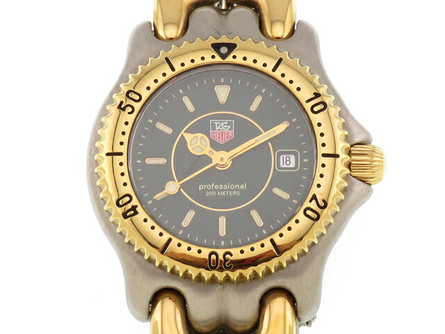 TAG HEUER タグホイヤー スポーツエレガンス WG1326 クオーツ 腕時計 ステンレススチール/GP グリーン レディース 2148104050489【中古】207｜質屋　大黒屋 62,255円