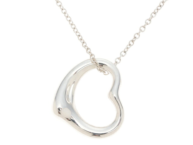 TIFFANY&Co. ティファニー オープンハートネックレス シルバー925 SV925 約2.8g レディース【中古】430|質屋 大黒屋