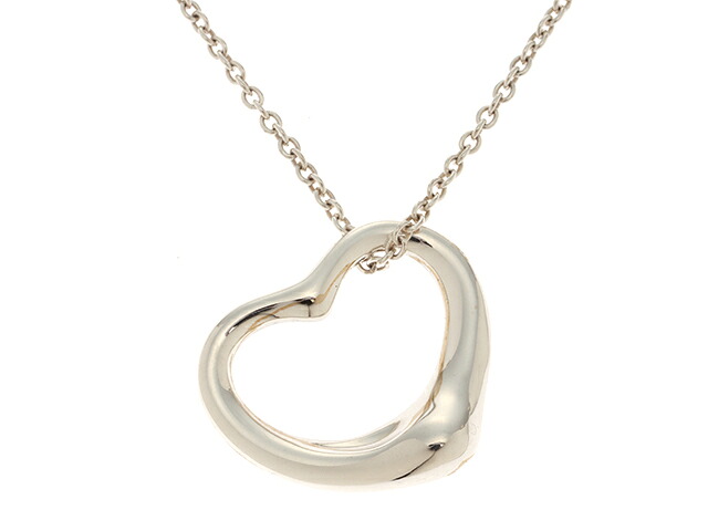 TIFFANY&Co. ティファニー オープンハートNC/SV/6.1g ネックレス シルバー925 SV925 シルバー レディース【中古】433|質屋 大黒屋
