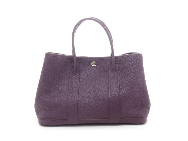 HERMES エルメス バッグ ガーデンTPM カシス/SV ﾊﾞｯｸﾞ ハンドバッグ ネゴンダ パープル ?P（2012年）刻印 レディース【中古】【437】｜質屋　大黒屋 247,170円