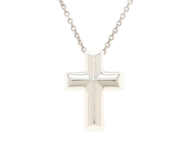 TIFFANY&Co. ティファニー テンダネスハートクロスNC/SV/7.6g ネックレス シルバー925 SV925 シルバー レディース【中古】471｜質屋　大黒屋