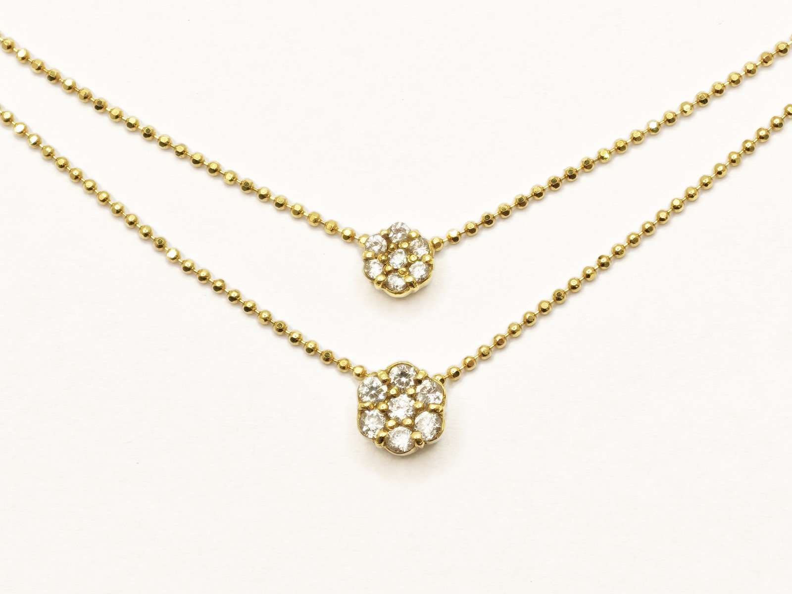 JEWELRY ジュエリー K18/D0.30/5.2g ネックレス K18イエローゴールド K18YG/ダイヤモンド イエローゴールド レディース【中古】471｜質屋　大黒屋