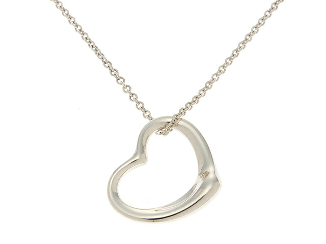 TIFFANY&Co. ティファニー オープンハートNC/SV/3.0g ネックレス シルバー レディース【中古】437｜質屋　大黒屋