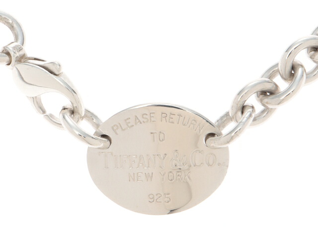 TIFFANY&Co. ティファニー リターントゥオーバルタグNC/SV/52.0g ネックレス シルバー925 SV925 シルバー レディース【中古】460｜質屋　大黒屋