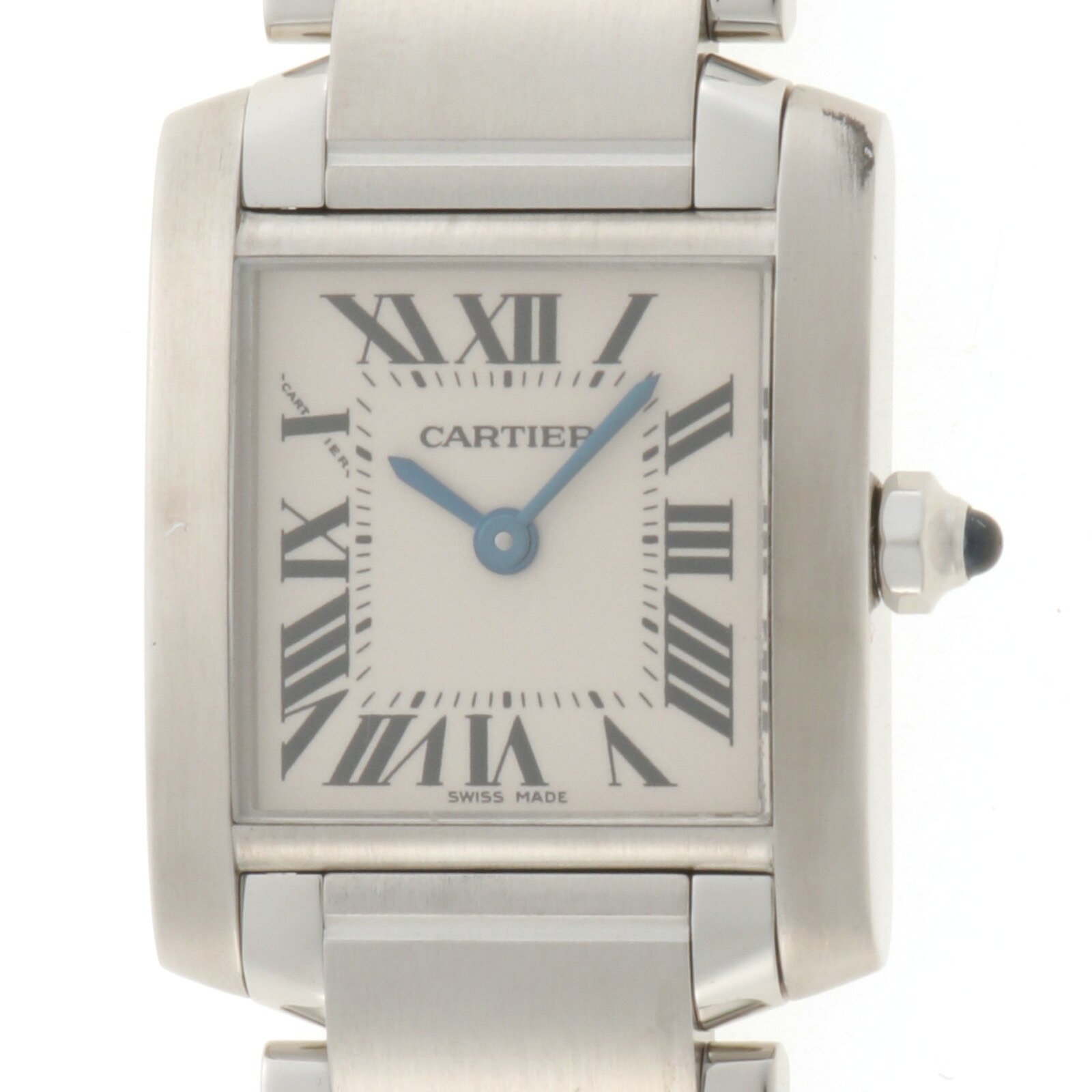 CARTIER カルティエ タンクフランセーズSM W51008Q3 腕時計 ステンレス ホワイト文字盤 レディース クォーツ【中古】473｜質屋　大黒屋 249,480円