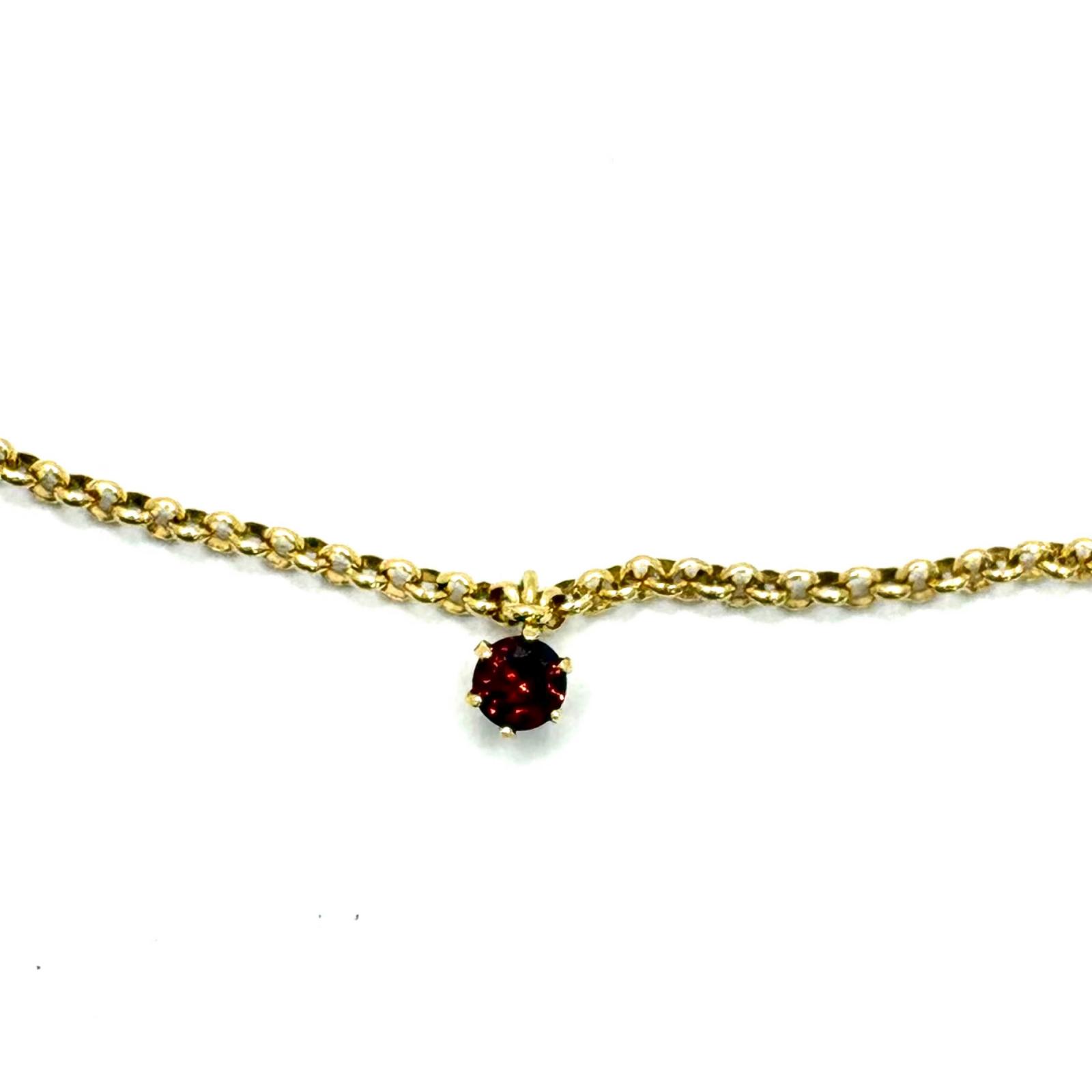 JEWELRY ジュエリー K18/G/1.5g ブレスレット K18イエローゴールド K18YG/ガーネット イエローゴールド レディース【中古】471|質屋 大黒屋