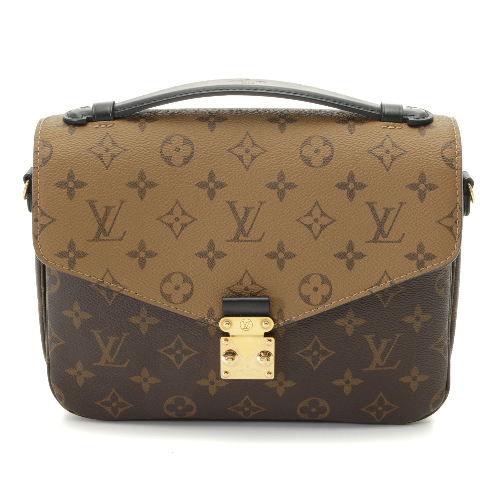LOUIS VUITTON ルイ・ヴィトン ポシェット・メティスMM モノグラム・リバース M41465 ショルダーバッグ モノグラムキャンバス/モノグラム・リバース ブラウン ユニセックス【中古】433｜質屋　大黒屋