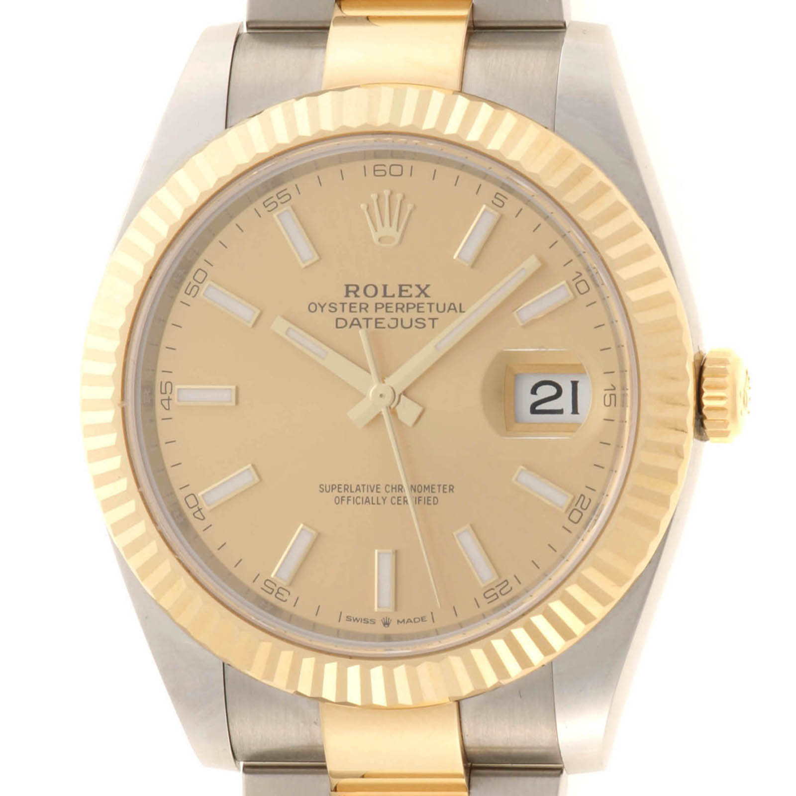 ROLEX ロレックス デイトジャスト41 ランダム番 126333 SS/YG 自動巻き シャンパン文字盤 メンズ【432】【2147100610413】｜質屋　大黒屋