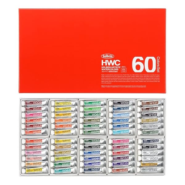 ホルベイン 澄み切った水彩画えの具 W411 5ml 60色書き割り 3411