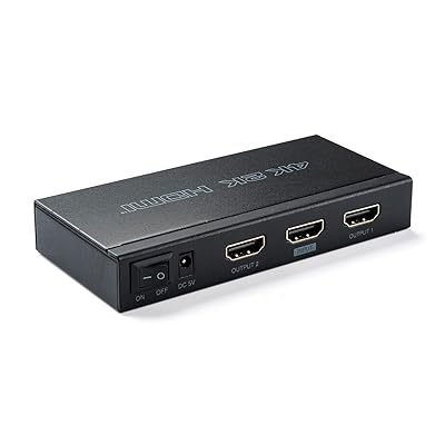 HDMI分配器 1入力2出力 同時出力 4K / 60Hz 対応 HDCP2.2対応 400-VGA013