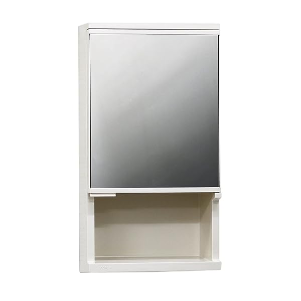 ミラーキャビネット収納 縦50×横27×奥行12cm アイボリー TW-T300