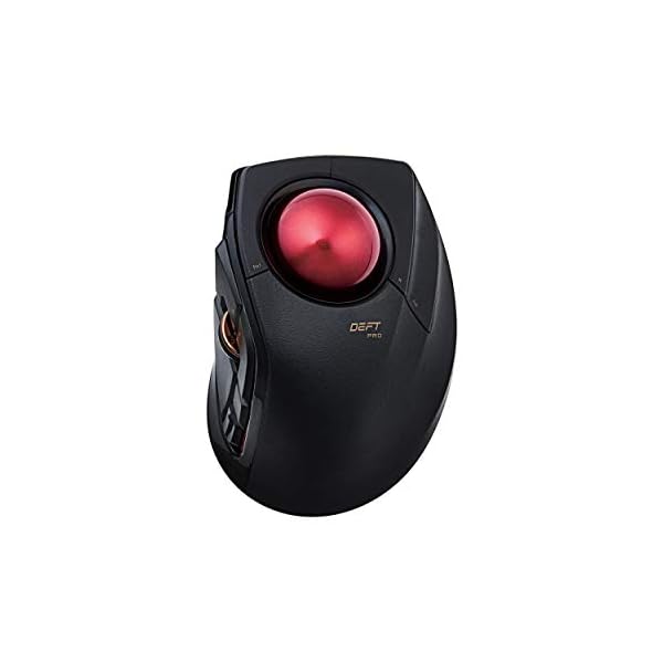 トラックボールマウス/人差指/8ボタン/有線/無線/Bluetooth/ブラック