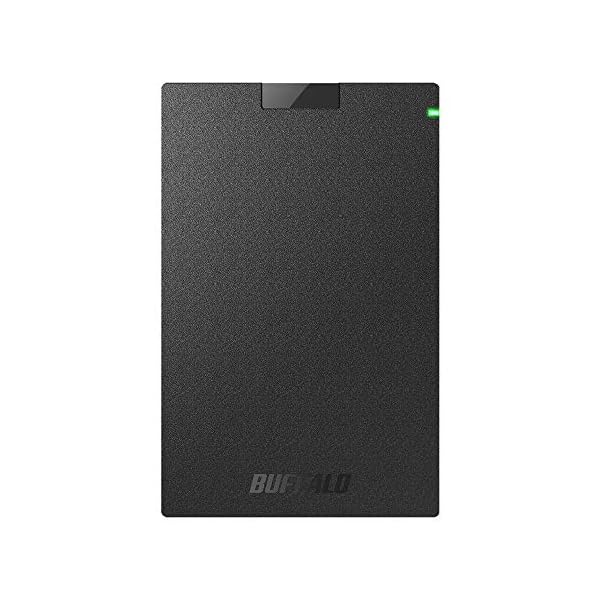 BUFFALO USB3.1Gen1 携帯型SSD 1肺結核 日本製 なおなお書き5/なおなお書き4(製造業者動くこと突きとめる済) 耐衝撃・繋ぎ保護すること規則体系 SSD-PG1.0U3-B/NL
