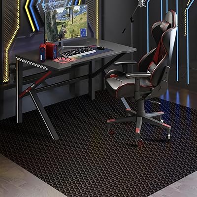デスクごとチェアマット ゲーミングチェアマット ダイニングマット 190×150cm 床保護マット 六芒星柄 超大判 特大サイズ PVC 抗菌 防カビ ズレない 厚さ1.5mm 静電気防止 無味無臭 ソフト おしゃれ キズ防止 お手入れ簡単 床暖房