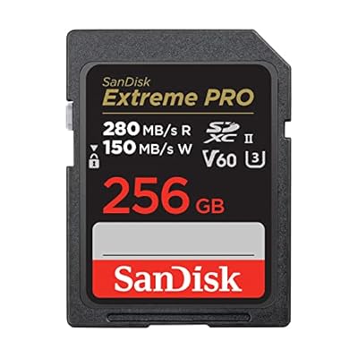 256GB Extreme PRO SDXC歌留多 SD歌留多 SD歌留多 V60記憶装置歌留多 6K \u0026 4K UHD 最高限度280MB/秒 ぼうぜん自失 体温 雨合羽 X線押しとどめる RescuePro Deluxe資料立ち直らすソフトウエア UHS-II 位置付け10