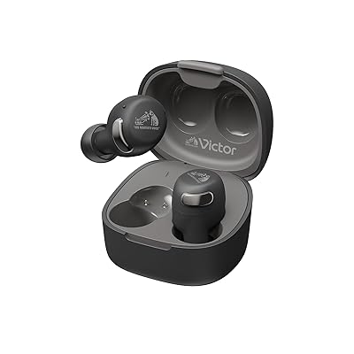 Victor HA-A30T2-B ワイヤレスイヤホン Bluetooth Ver.5.3 ノイズキャンセリング 適用業務相応う マルチポイント 足し加える27第四次元生まれ変わり マイクロホン付き添い人 小型 軽さ 外音摂取すること 雨合羽 黒いこと