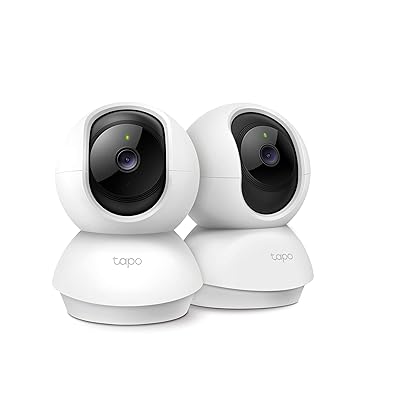 TP-Link 300万画素 ネットワーク Wi-Fiカメラ 2個セット ペットカメラ フルHD 屋内カメラ 夜間撮影 メーカー3年 C210P2