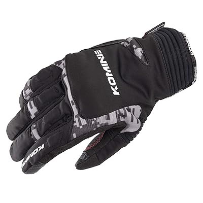 バイク用 グローブ ウインターグローブ-カルタゴ Black/Digital C 2XL GK-801 1010 秋冬春向け 防水 防寒 プロテクター ストレッチ素材