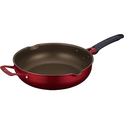 デュラブルシリーズ マルチ食パン 炒め鍋 30珊 赤いこと IH相応う KFJ-030W R