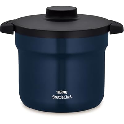 真空保温調理器 シャトルシェフ 4.3L (4~6人用) ネイビー セラプロテクトコート KBJ-4502 NVY