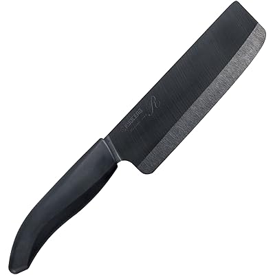 京セラ セラミック 包丁 日本製 黒刃 軽く 鋭く キレイに切れる 包丁 菜切り 15cm 硬いから切れ味が長く続く サビない素材 よく切れる 食洗機 除菌漂白 OK セラミック包丁 牛刀 中華 ブラック FKR-150HIP-FP