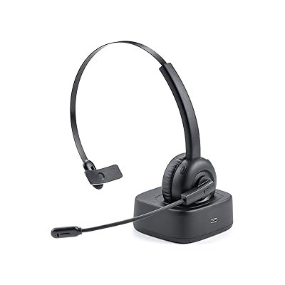 Bluetooth ヘッドセット 充電スタンド付き 通話約20時間 軽量 コールセンター向け Bluetooth5.0 音楽 片耳 単一指向性 400-BTMH023BK