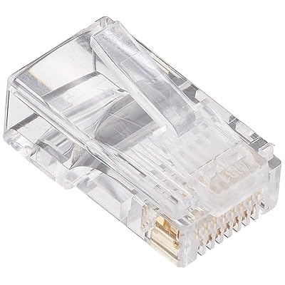 RJ45コネクタ 単線仕様 100個入り LD-RJ45T100