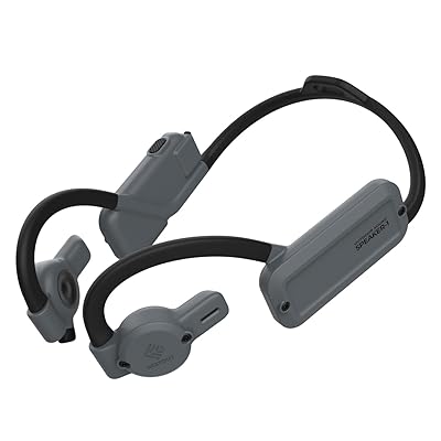Bluetoothイヤホン NESTOUT SPEAKER-1 耳を塞がないオープンイヤータイプ グレー LBT-NEST-SP1GY