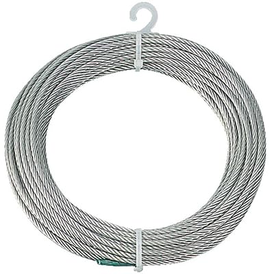 (トラスコ) ステンレスワイヤロープ Φ6.0mmX10m CWS-6S10