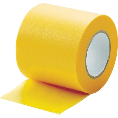 【ケース販売】(トラスコ) 建築塗装用マスキングテープ 幅50mm長さ18m 2巻入 イエロー MTA-5018-2-Y×10PK