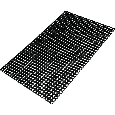 有孔ラバーマット 業務用床マット ブラック 600×800mm TTRM-6080