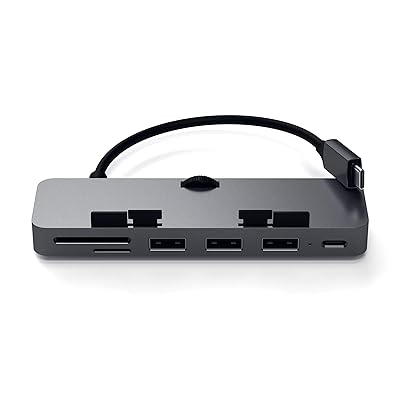 軽銀 Type-C クランプ式こしき Proマルチアダプタ (USB-C, USB-A 3.0 資料界面 Micro/SD カ