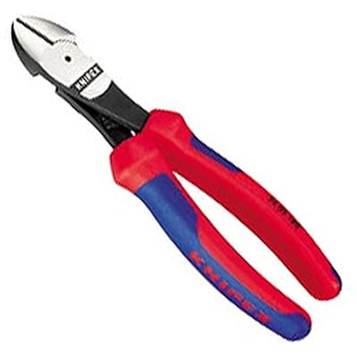 KNIPEX クニペックス 豪然たる型斜ニッパー 硬線用 全長180粍 コンフォートハンドル 黒防錆厚地の外套 74