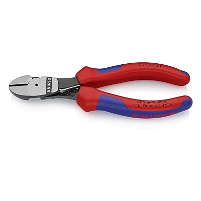 KNIPEX クニペックス 弾機付豪然たる型斜ニッパー 全長160粍 コンフォートハンドル 7412-160
