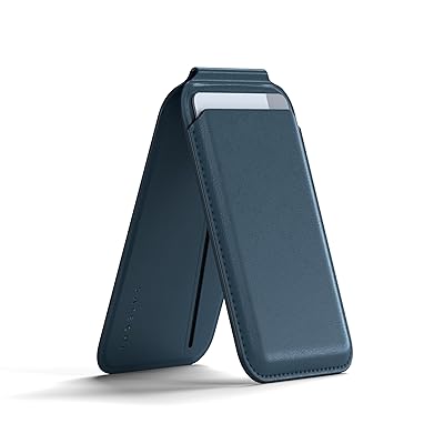 折りたたみマグネット Magsafe ウォレットスタンド 薄型 ヴィーガンレザー 二つ折りスタンド 4｜ダイコク屋本店店