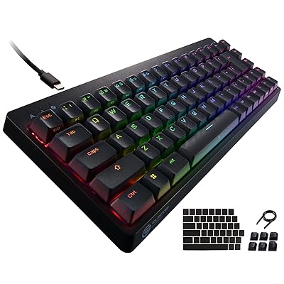 ゲーミングキーボード 有線 V-custom VK300S RGB テンキー受け答え 65%大きさ 機械的 ネオクラッチペダル
